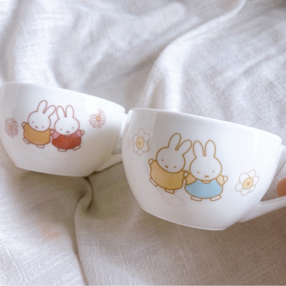 New Miffy mug Dick Bruna Sanrio cup Disney flower japan Korea Rae Dunn